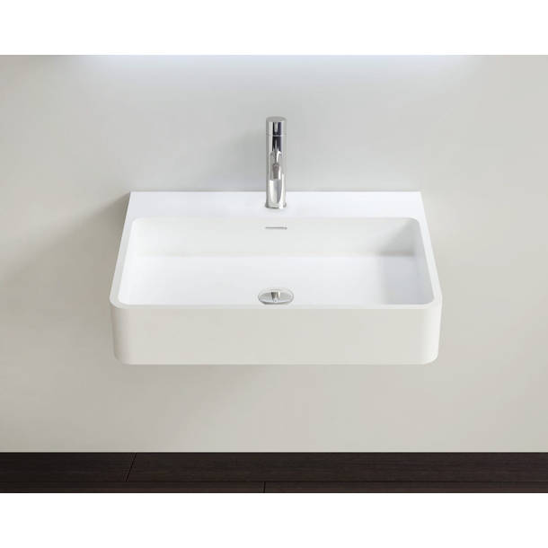 Badeloft Polymarble Rectangular Wall Mount Bathroom Sink & Reviews